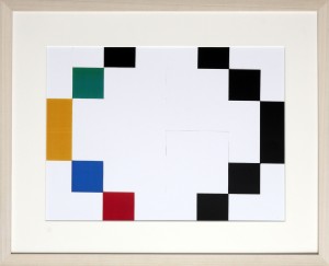 Dutch design art print black white color 3