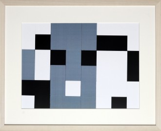 Dutch design art print black white grey 1