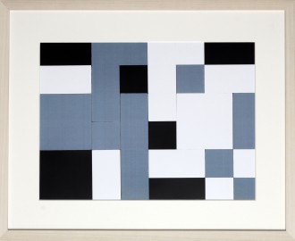 Dutch design art print black white grey 2