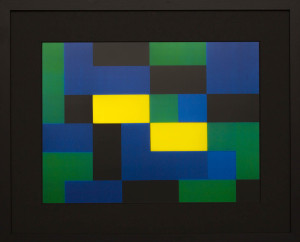 Dutch design art print Green Yellow 10