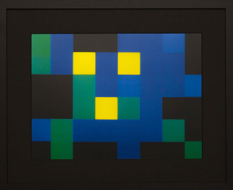Dutch design art print Green Yellow 11