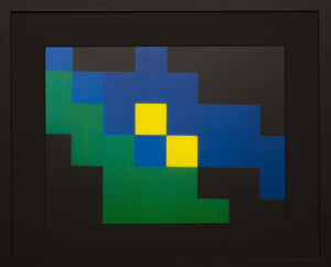 Dutch design art print Green Yellow 12