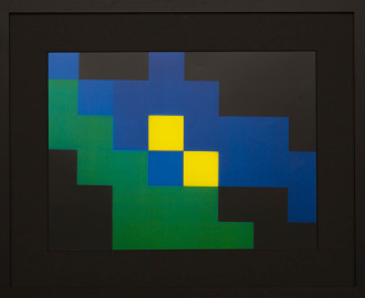 Dutch design art print Green Yellow 12