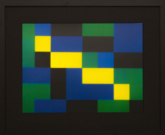 Dutch design art print Green Yellow 13