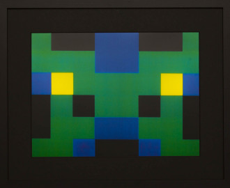 Dutch design art print Green Yellow 9