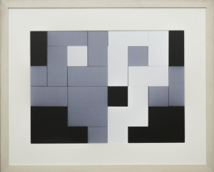 Dutch design art print Black White Grey 12