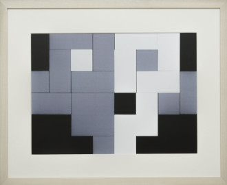 Dutch design art print Black White Grey 12