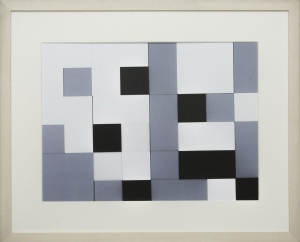 Dutch design art print Black White Grey 13