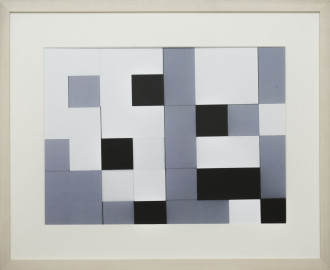 Dutch design art print Black White Grey 13
