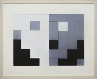 Dutch design art print Black White Grey 14