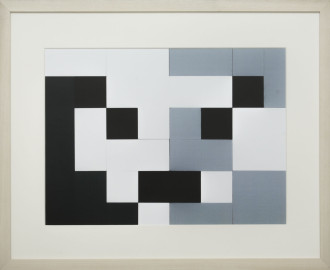 Dutch design art print Black White Grey 7